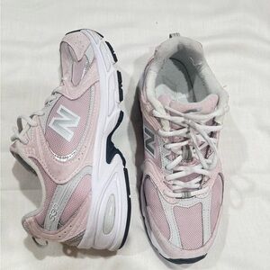 New Balance Pink and Gray Athletic Shoes